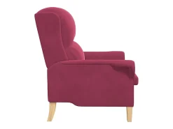 Poltrona* Poltrona | Cadeira Relax | Poltrona Confortável para Sala tinto 76x94x102 cm Veludo SHL562720 Vermelho