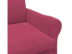 Poltrona* Poltrona | Cadeira Relax | Poltrona Confortável para Sala tinto 76x94x102 cm Veludo SHL562720 Vermelho