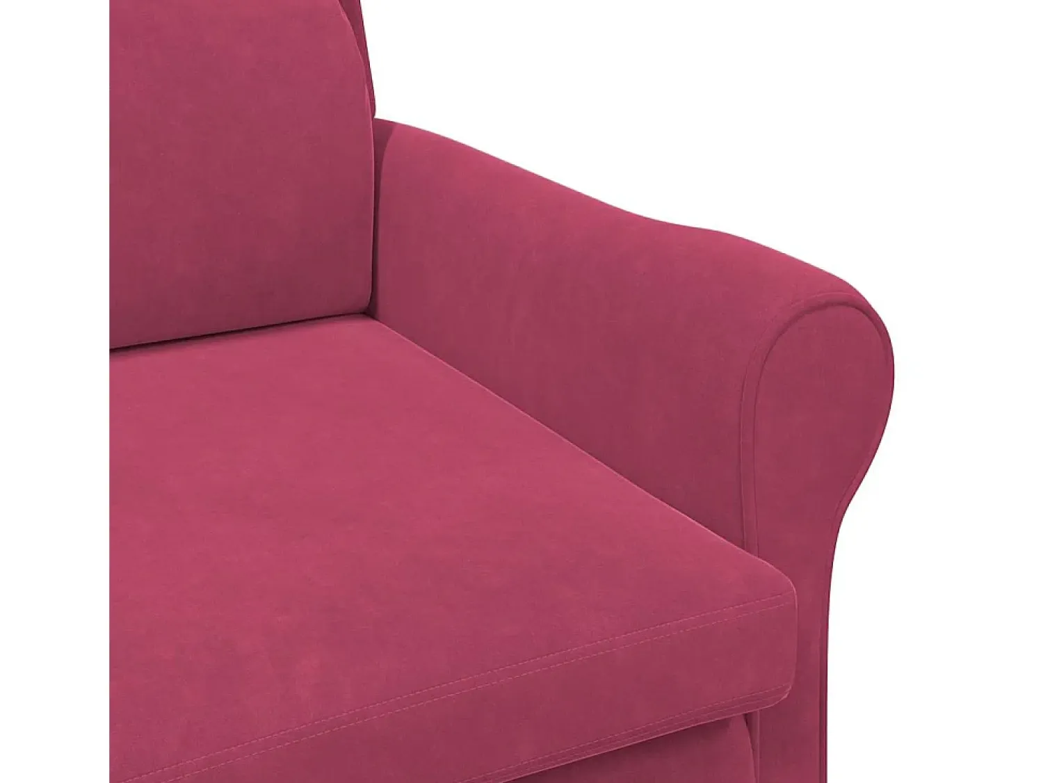Poltrona* Poltrona | Cadeira Relax | Poltrona Confortável para Sala tinto 76x94x102 cm Veludo SHL562720 Vermelho