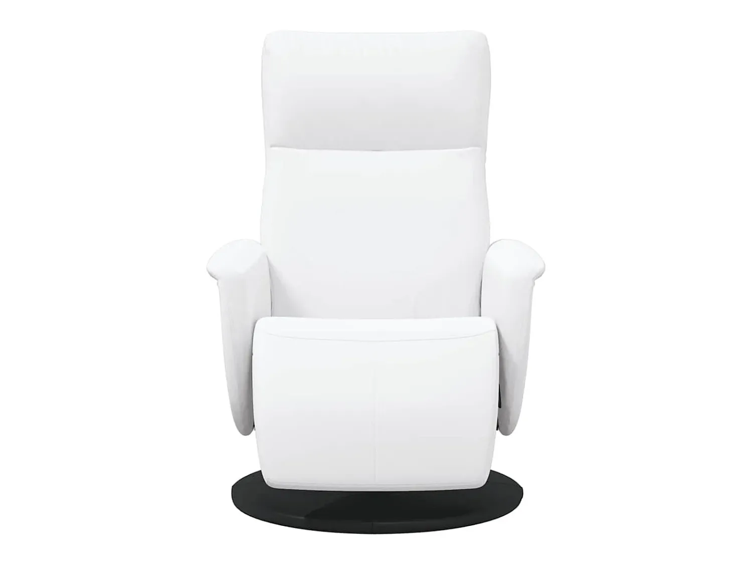 Poltrona* Poltrona | Cadeira Relax | Cadeira reclinável com apoio de pés couro artificial SHL718634 Branco
