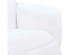 Poltrona* Poltrona | Cadeira Relax | Cadeira reclinável com apoio de pés couro artificial SHL718634 Branco