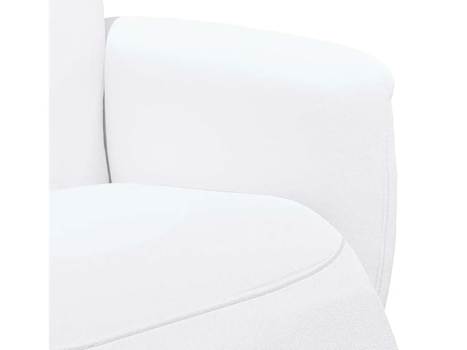Poltrona* Poltrona | Cadeira Relax | Cadeira reclinável com apoio de pés couro artificial SHL718634 Branco