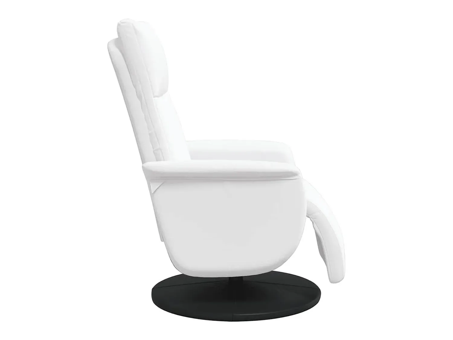 Poltrona* Poltrona | Cadeira Relax | Cadeira reclinável com apoio de pés couro artificial SHL718634 Branco