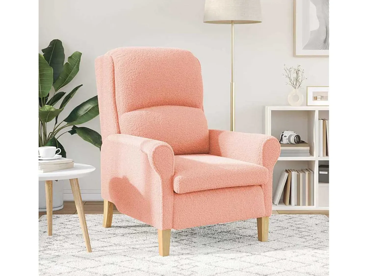 Poltrona* Poltrona | Cadeira Relax | Poltrona Confortável para Sala 76x94x102 cm SHL893557 Rosa