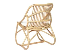 Discount Poltrona | Cadeira Relax | Cadeira de vime e linho SHL100334 Branco