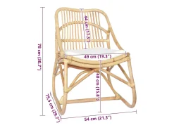 Discount Poltrona | Cadeira Relax | Cadeira de vime e linho SHL100334 Branco