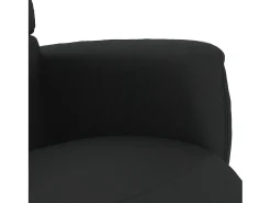 Poltrona* Poltrona | Cadeira Relax | Cadeira reclinável com apoio de pés couro artificial SHL655359 Preto