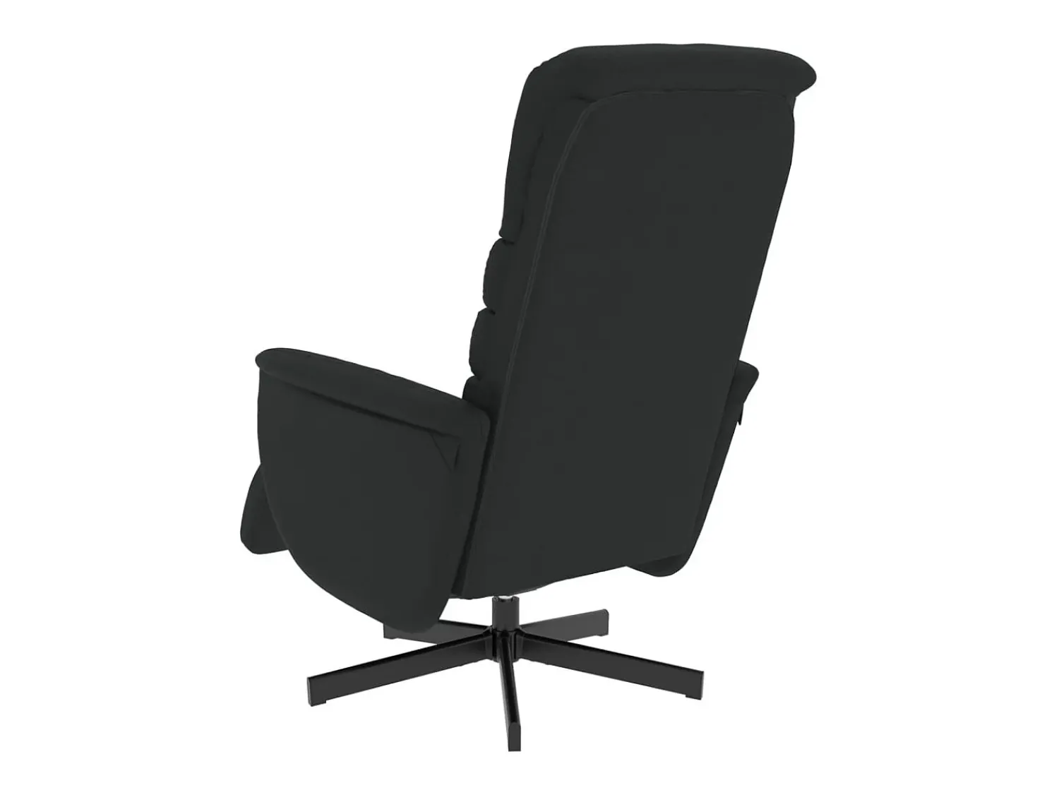 Poltrona* Poltrona | Cadeira Relax | Cadeira reclinável com apoio de pés couro artificial SHL655359 Preto
