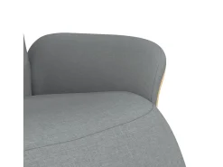 Hot Poltrona | Cadeira Relax | Cadeira reclinável com apoio de pés tecido -claro SHL885140 Cinzento