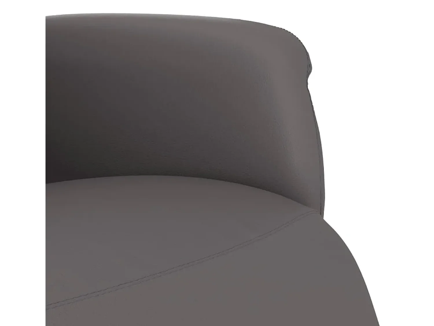 Poltrona* Poltrona | Cadeira Relax | Cadeira reclinável com apoio de pés couro artificial SHL659089 Cinzento