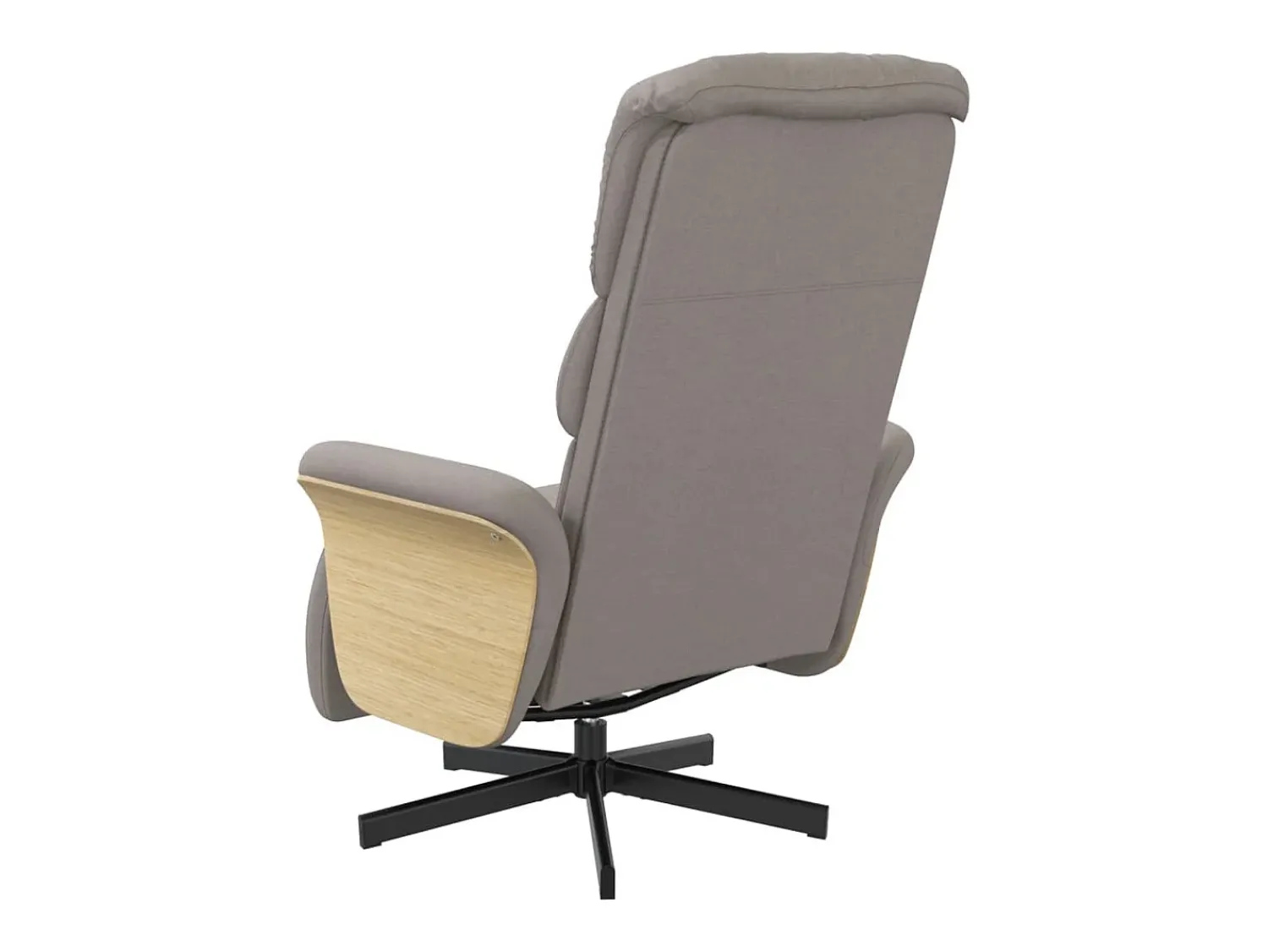 Online Poltrona | Cadeira Relax | Cadeira reclinável com apoio de pés tecido cinzento-acastanhado SHL289771 Taupe