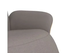 Online Poltrona | Cadeira Relax | Cadeira reclinável com apoio de pés tecido cinzento-acastanhado SHL289771 Taupe