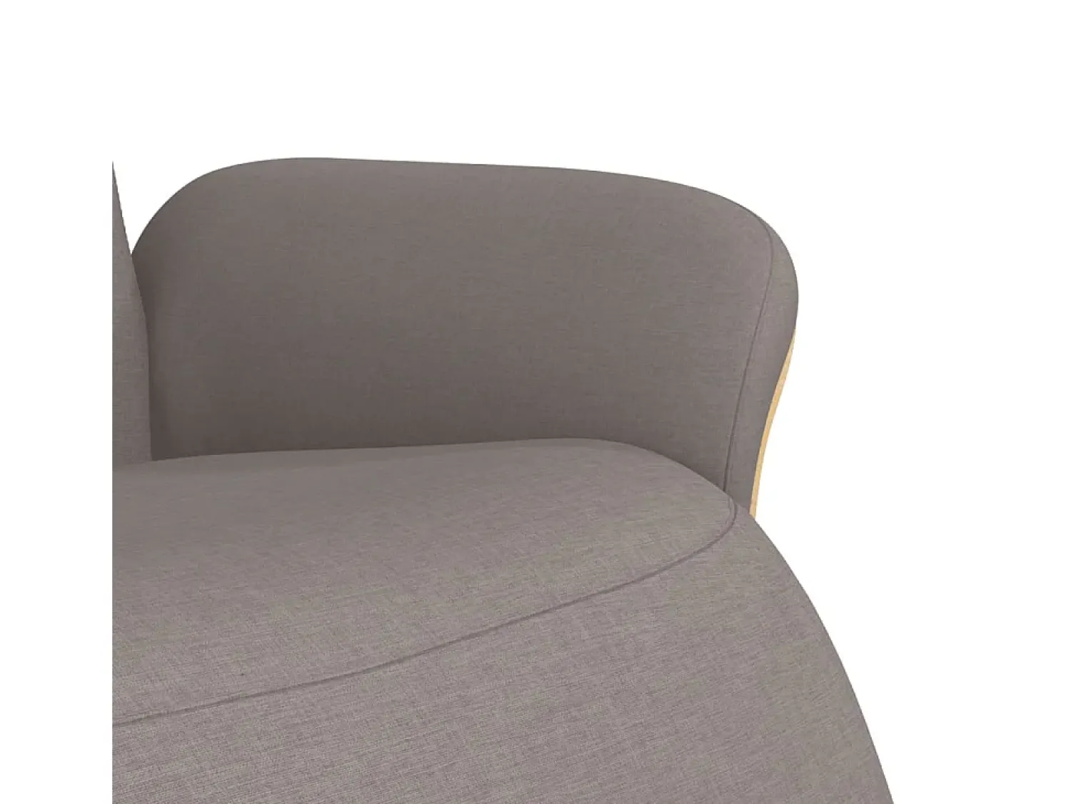 Online Poltrona | Cadeira Relax | Cadeira reclinável com apoio de pés tecido cinzento-acastanhado SHL289771 Taupe