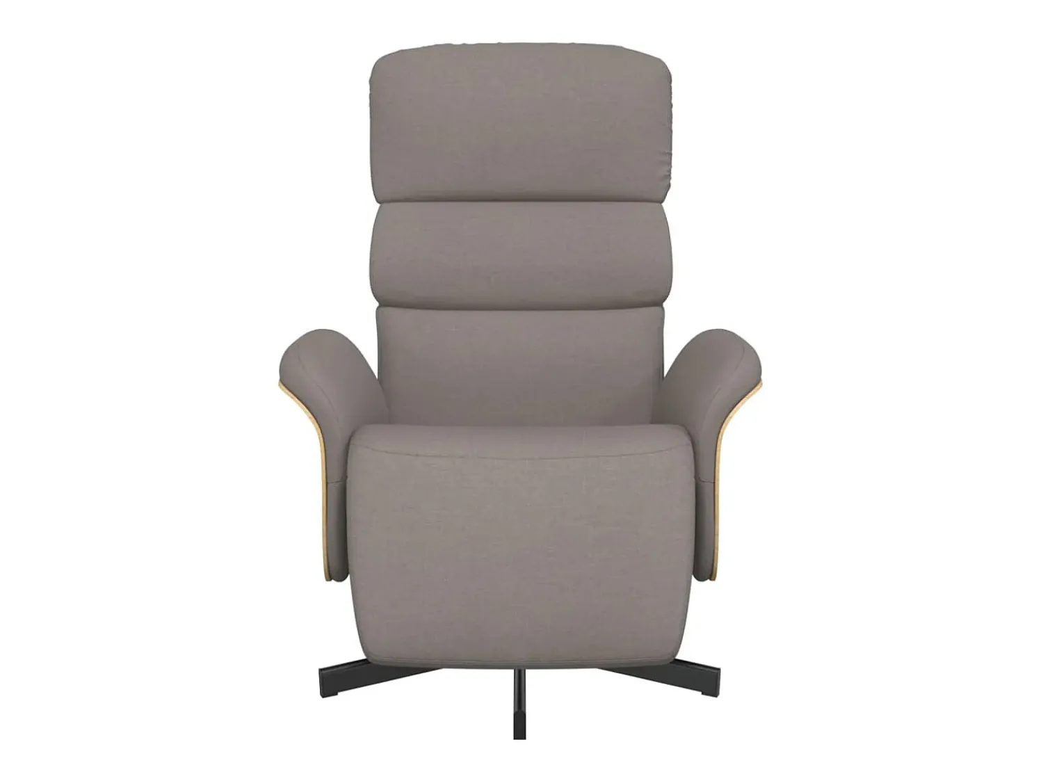 Online Poltrona | Cadeira Relax | Cadeira reclinável com apoio de pés tecido cinzento-acastanhado SHL289771 Taupe