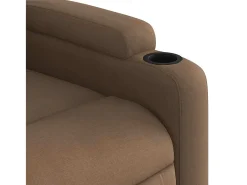 Best Poltrona | Cadeira Relax | Cadeira reclinável tecido SHL836991 Castanho