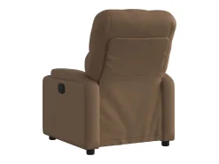 Best Poltrona | Cadeira Relax | Cadeira reclinável tecido SHL836991 Castanho