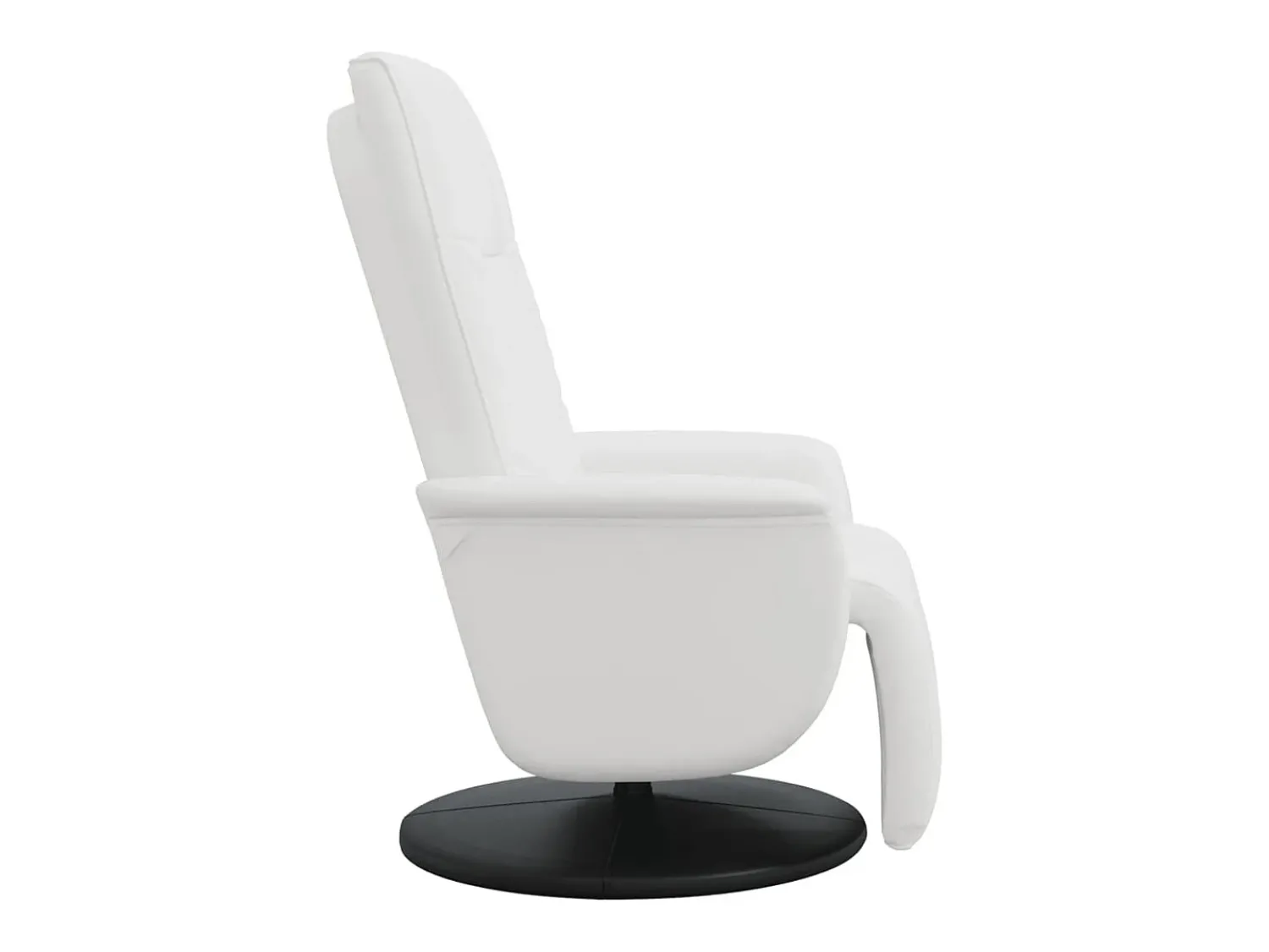 Sale Poltrona | Cadeira Relax | Cadeira reclinável com apoio de pés couro artificial SHL928383 Branco