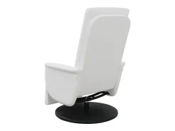 Sale Poltrona | Cadeira Relax | Cadeira reclinável com apoio de pés couro artificial SHL928383 Branco