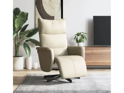 Poltrona | Cadeira Relax | Cadeira reclinável com apoio de pés couro artificial cor SHL822435^ Poltrona