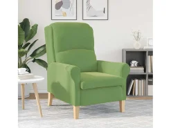 Outlet Poltrona | Cadeira Relax | Poltrona Confortável para Sala 76x94x102 cm Veludo SHL360737 Verde claro