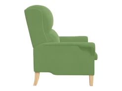 Outlet Poltrona | Cadeira Relax | Poltrona Confortável para Sala 76x94x102 cm Veludo SHL360737 Verde claro