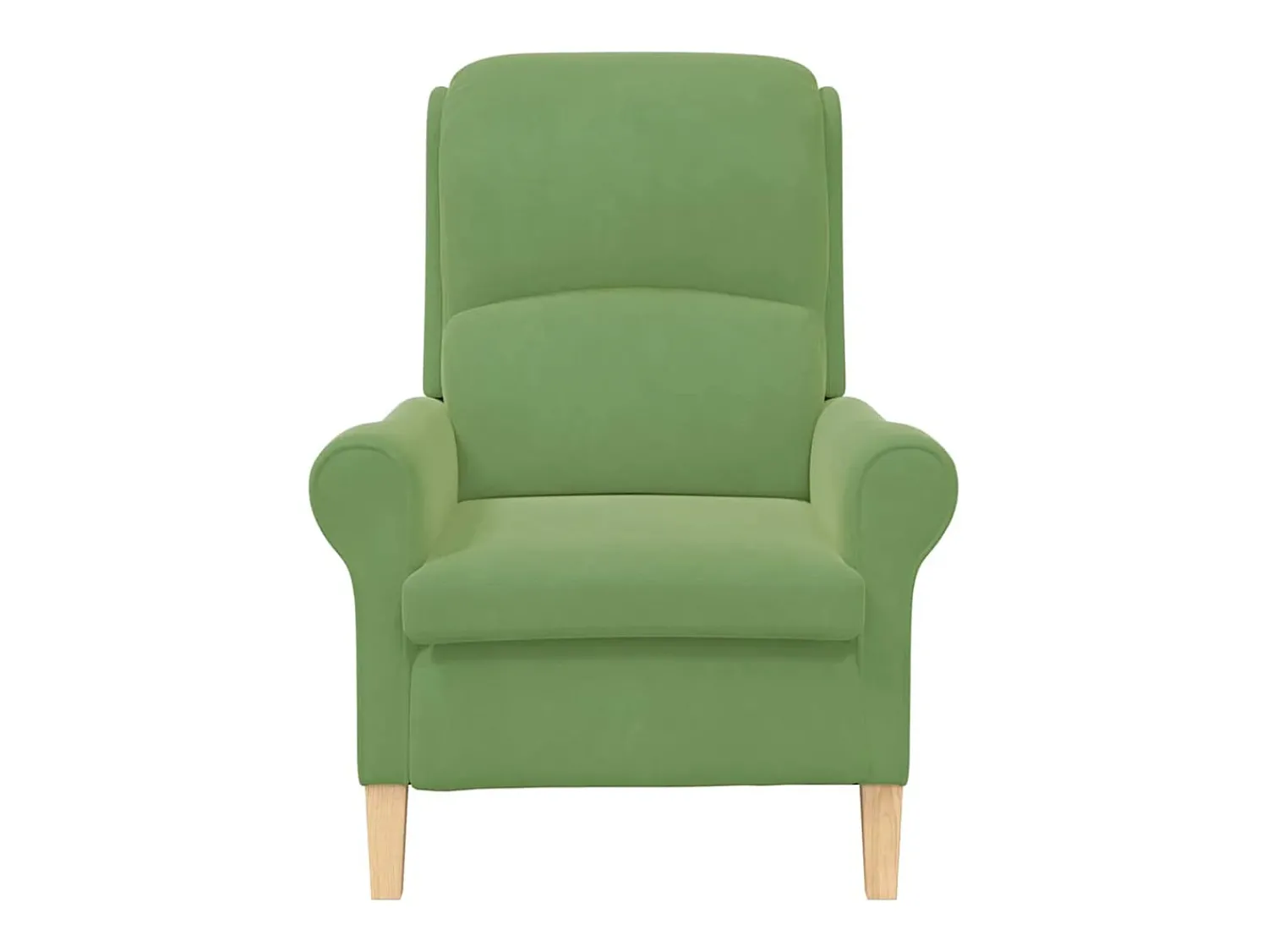 Outlet Poltrona | Cadeira Relax | Poltrona Confortável para Sala 76x94x102 cm Veludo SHL360737 Verde claro
