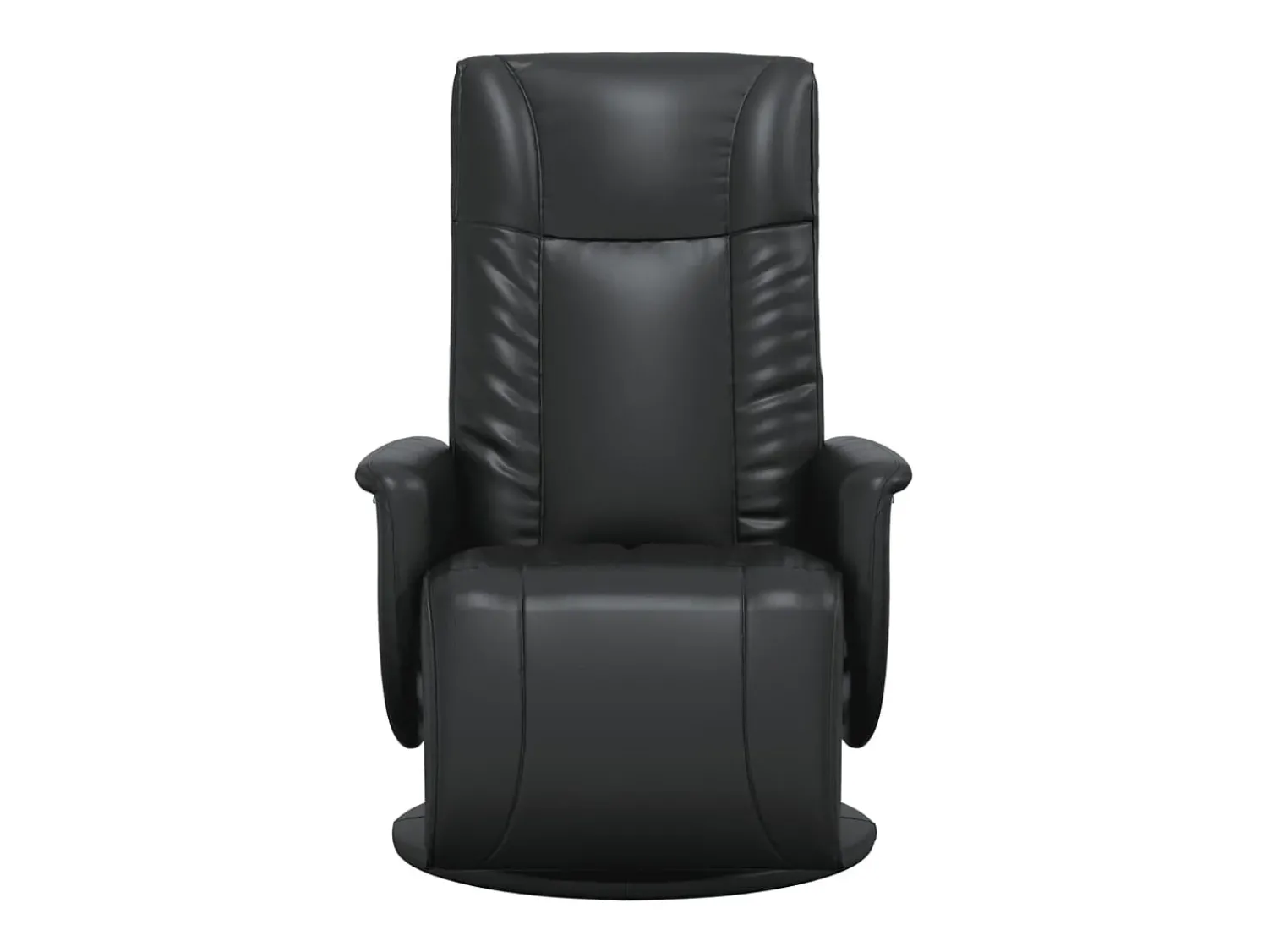 Poltrona* Poltrona | Cadeira Relax | Cadeira reclinável com apoio de pés couro artificial SHL732364 Preto