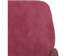 Discount Poltrona | Cadeira Relax com apoio de braços 62x79x79 cm veludo tinto SHL254235 Vermelho
