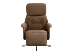 Poltrona* Poltrona | Cadeira Relax | Cadeira reclinável com apoio de pés tecido SHL424382 Castanho