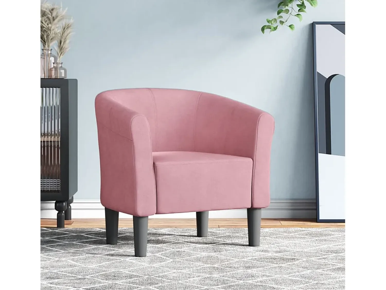 Hot Poltrona | Cadeira Relax | Poltrona Confortável para Sala veludo SHL730134 Rosa