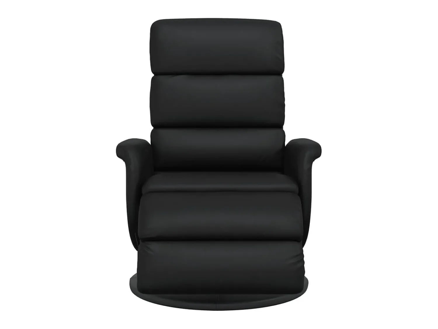 Poltrona| Poltrona | Cadeira Relax | Cadeira reclinável com apoio de pés couro artificial SHL281163 Preto