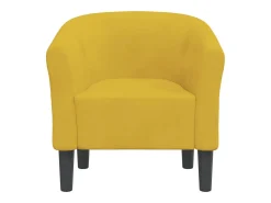 Hot Poltrona | Cadeira Relax | Poltrona Confortável para Sala veludo SHL451881 Amarelo