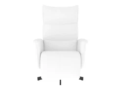 Poltrona| Poltrona | Cadeira Relax | Cadeira reclinável com apoio de pés couro artificial SHL639947 Branco