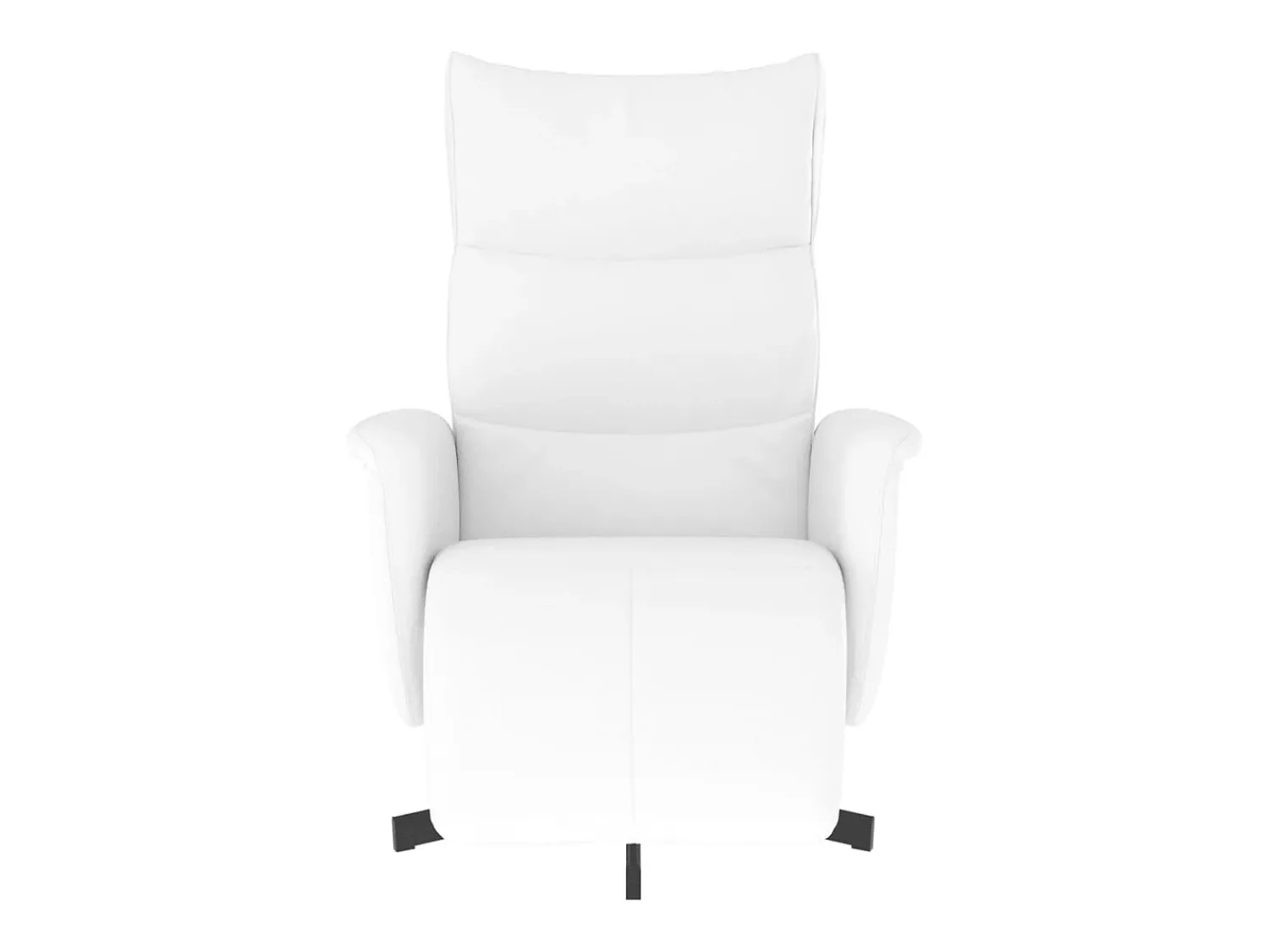Poltrona| Poltrona | Cadeira Relax | Cadeira reclinável com apoio de pés couro artificial SHL639947 Branco