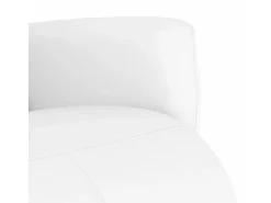 Poltrona| Poltrona | Cadeira Relax | Cadeira reclinável com apoio de pés couro artificial SHL639947 Branco