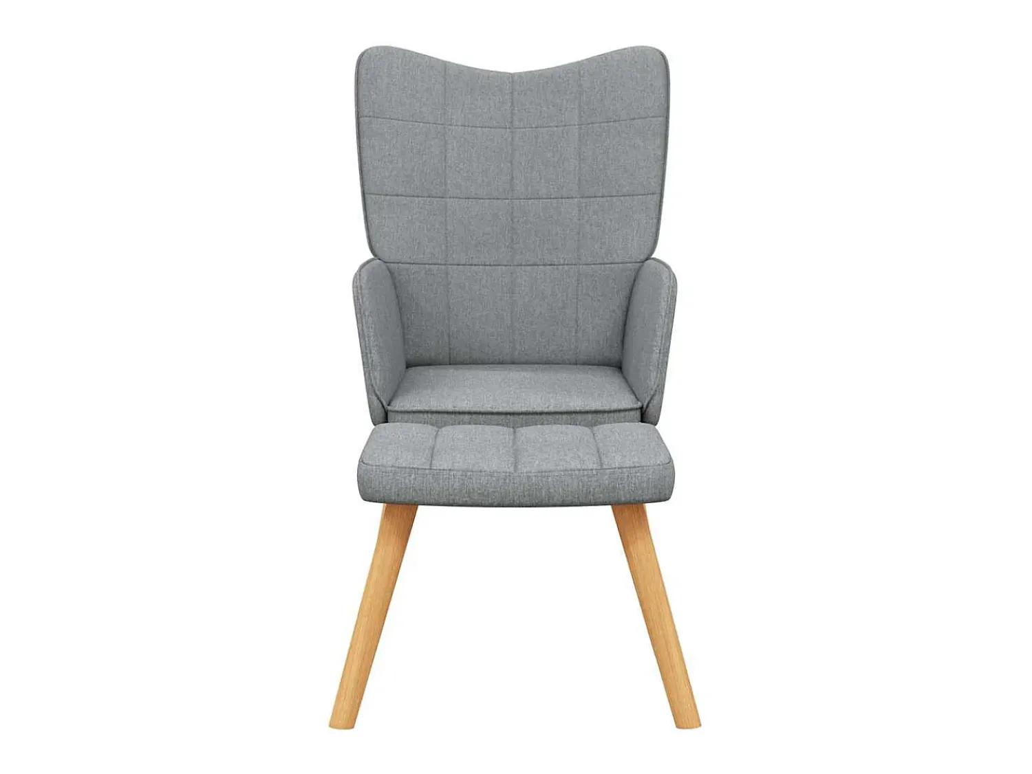 Sale Poltrona | Cadeira Relax + banco tecido -claro SHL757870 Cinzento