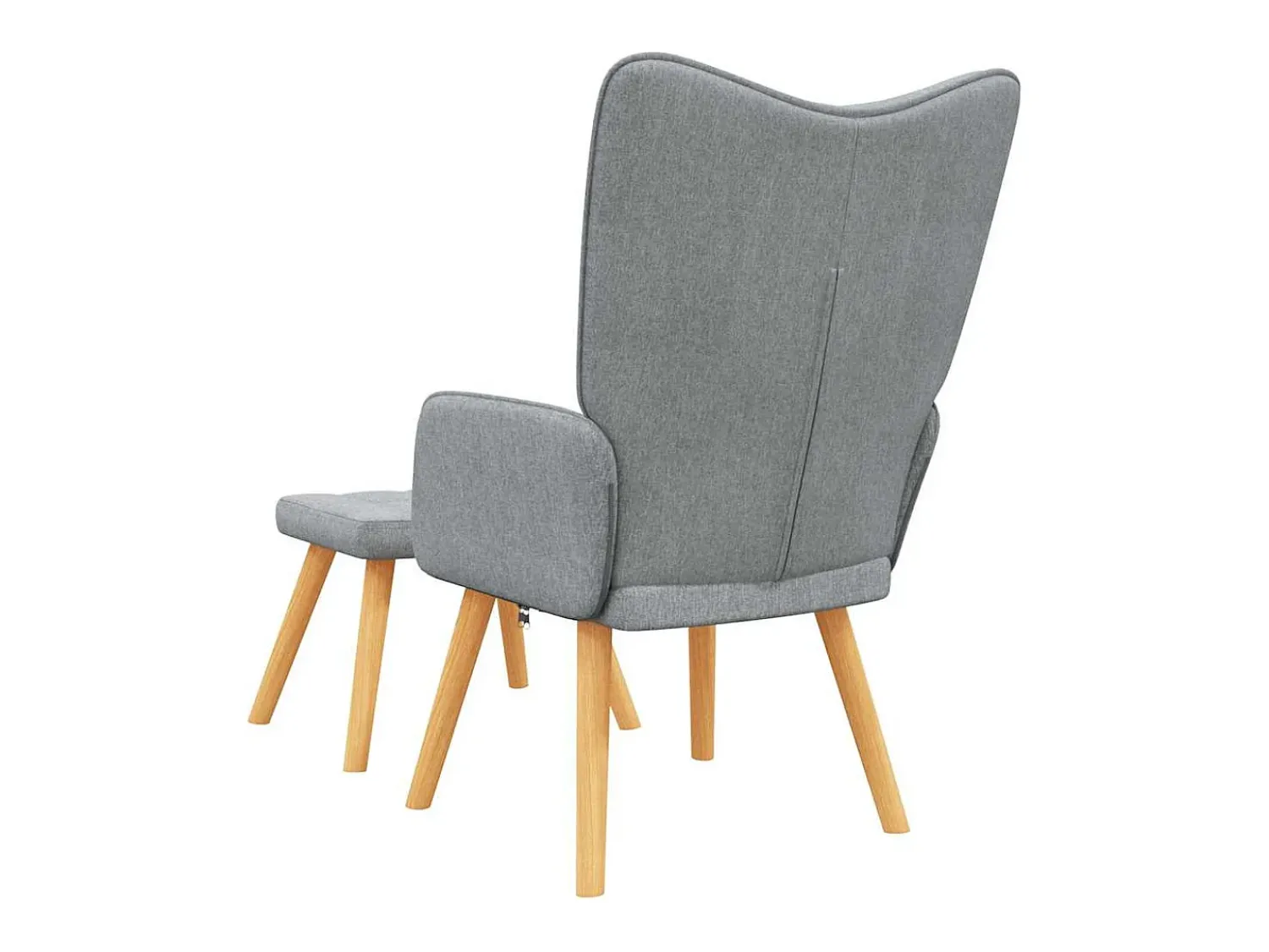Sale Poltrona | Cadeira Relax + banco tecido -claro SHL757870 Cinzento