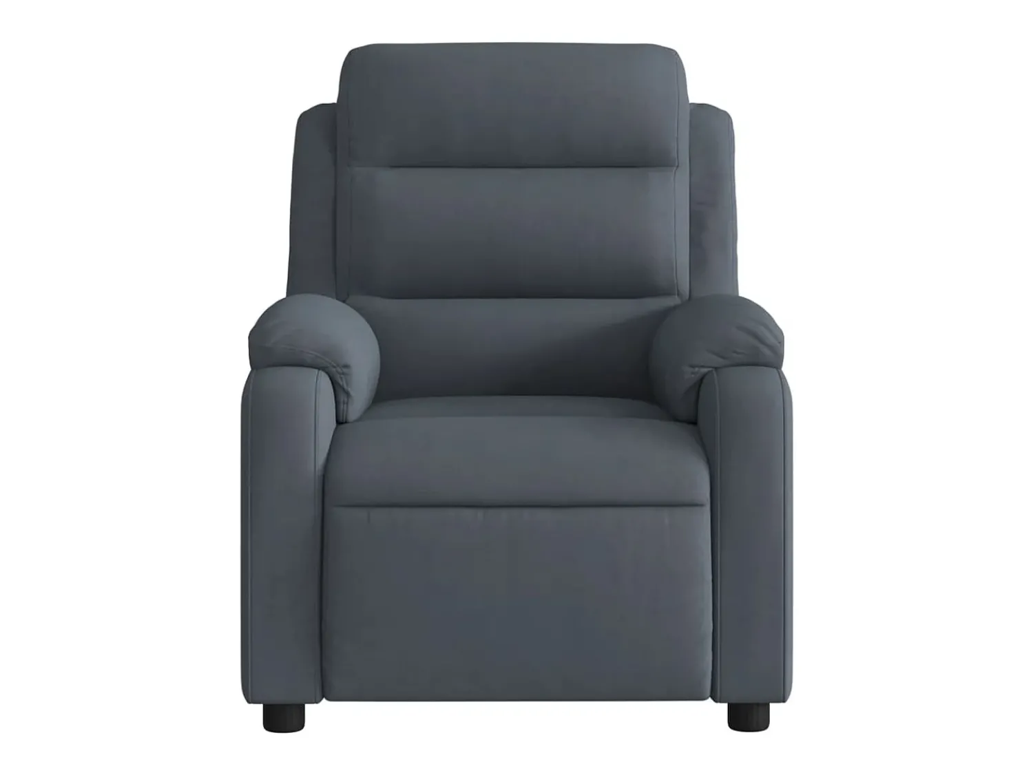 Poltrona | Cadeira Relax | Cadeira reclinável veludo cinzento-escuro SHL593256^ Poltrona