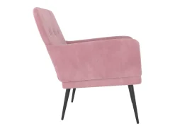 Outlet Poltrona | Cadeira Relax com apoio de braços 62x79x79 cm veludo SHL44882 Rosa