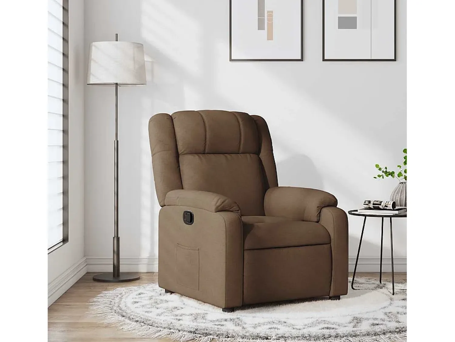 Poltrona | Cadeira Relax | Cadeira reclinável tecido SHL221964^ Poltrona