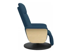 Clearance Poltrona | Cadeira Relax | Cadeira reclinável com apoio de pés tecido SHL605348 Azul