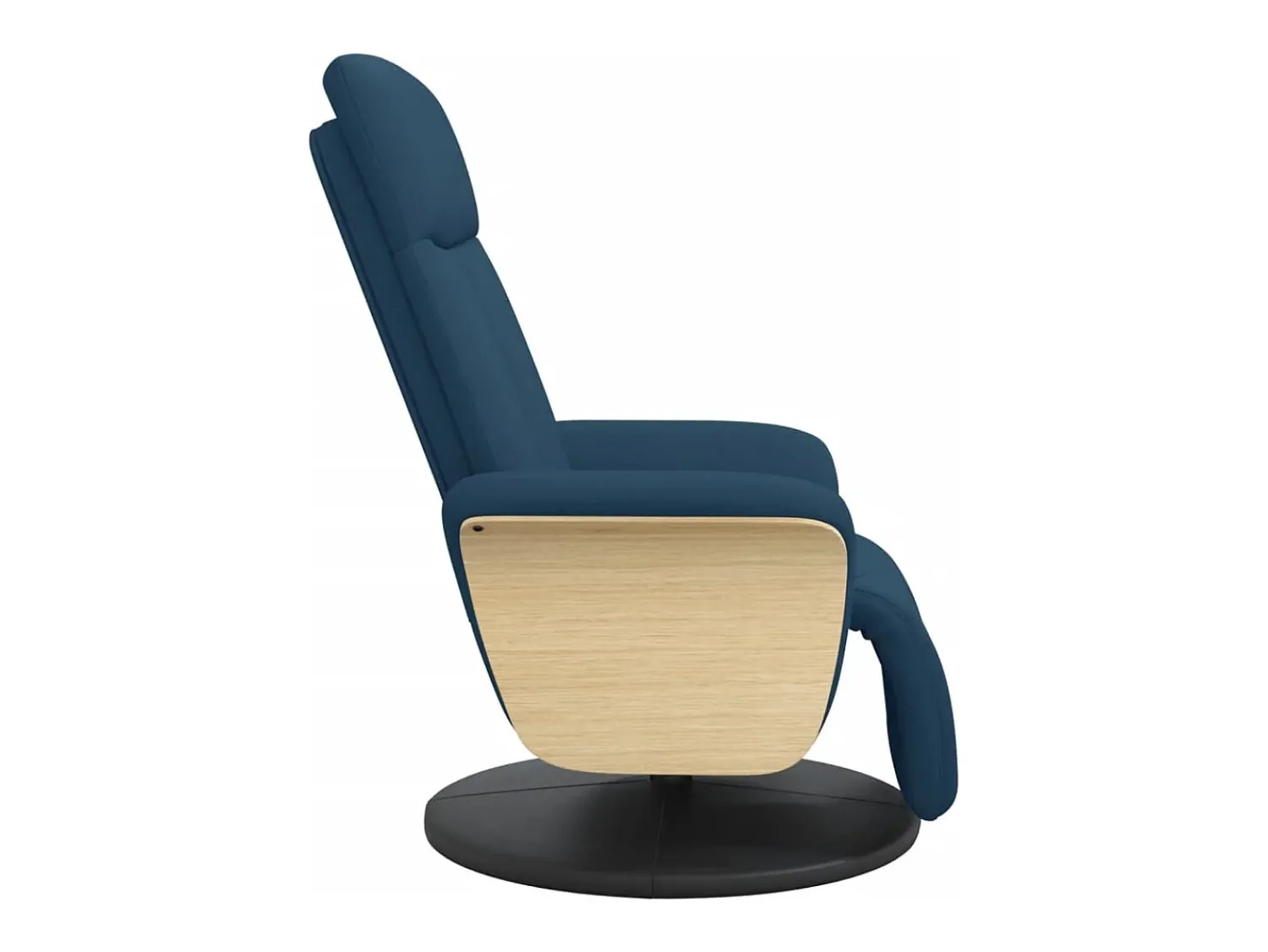 Clearance Poltrona | Cadeira Relax | Cadeira reclinável com apoio de pés tecido SHL605348 Azul