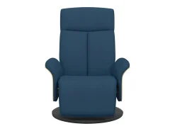 Clearance Poltrona | Cadeira Relax | Cadeira reclinável com apoio de pés tecido SHL605348 Azul