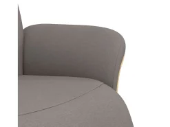 Poltrona | Cadeira Relax | Cadeira reclinável com apoio de pés tecido cinzento-acastanhado SHL526885^ Poltrona