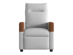 Poltrona| Poltrona | Cadeira Relax | Cadeira reclinável tecido nuvem SHL724317 Cinzento