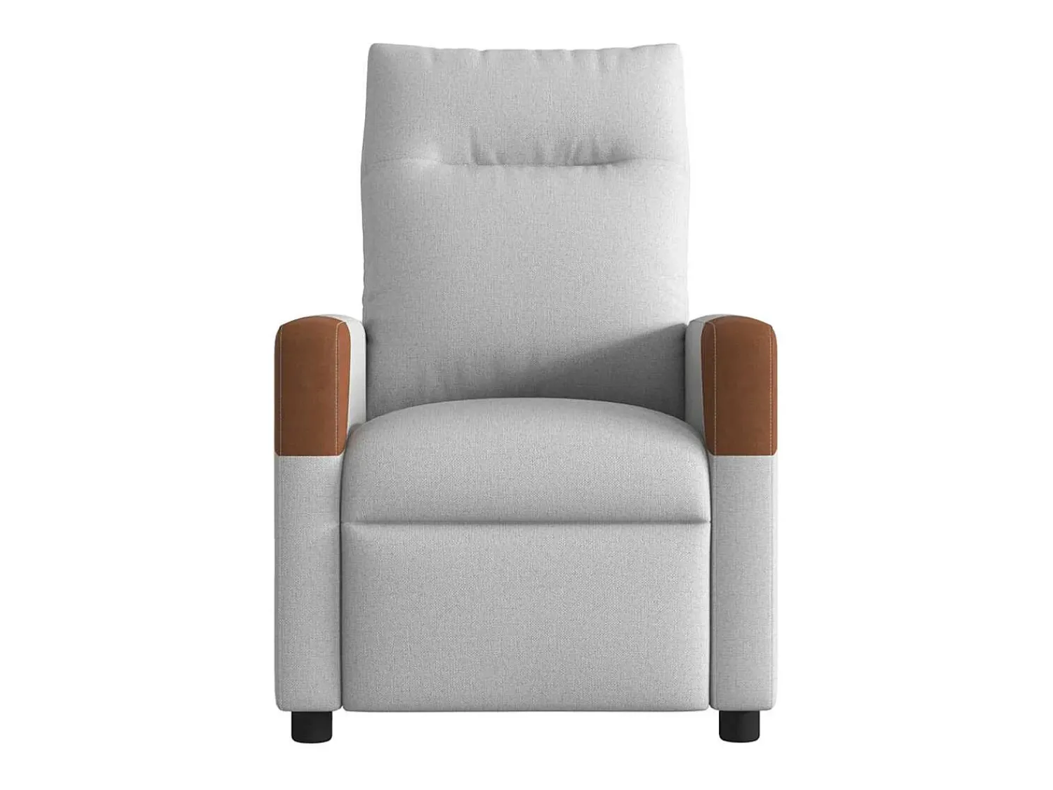 Poltrona| Poltrona | Cadeira Relax | Cadeira reclinável tecido nuvem SHL724317 Cinzento