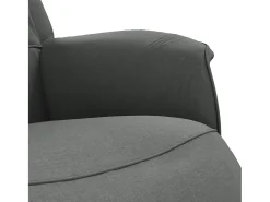 Poltrona| Poltrona | Cadeira Relax | Cadeira reclinável com apoio de pés tecido cinzento-escuro SHL480946 Cinza antracite
