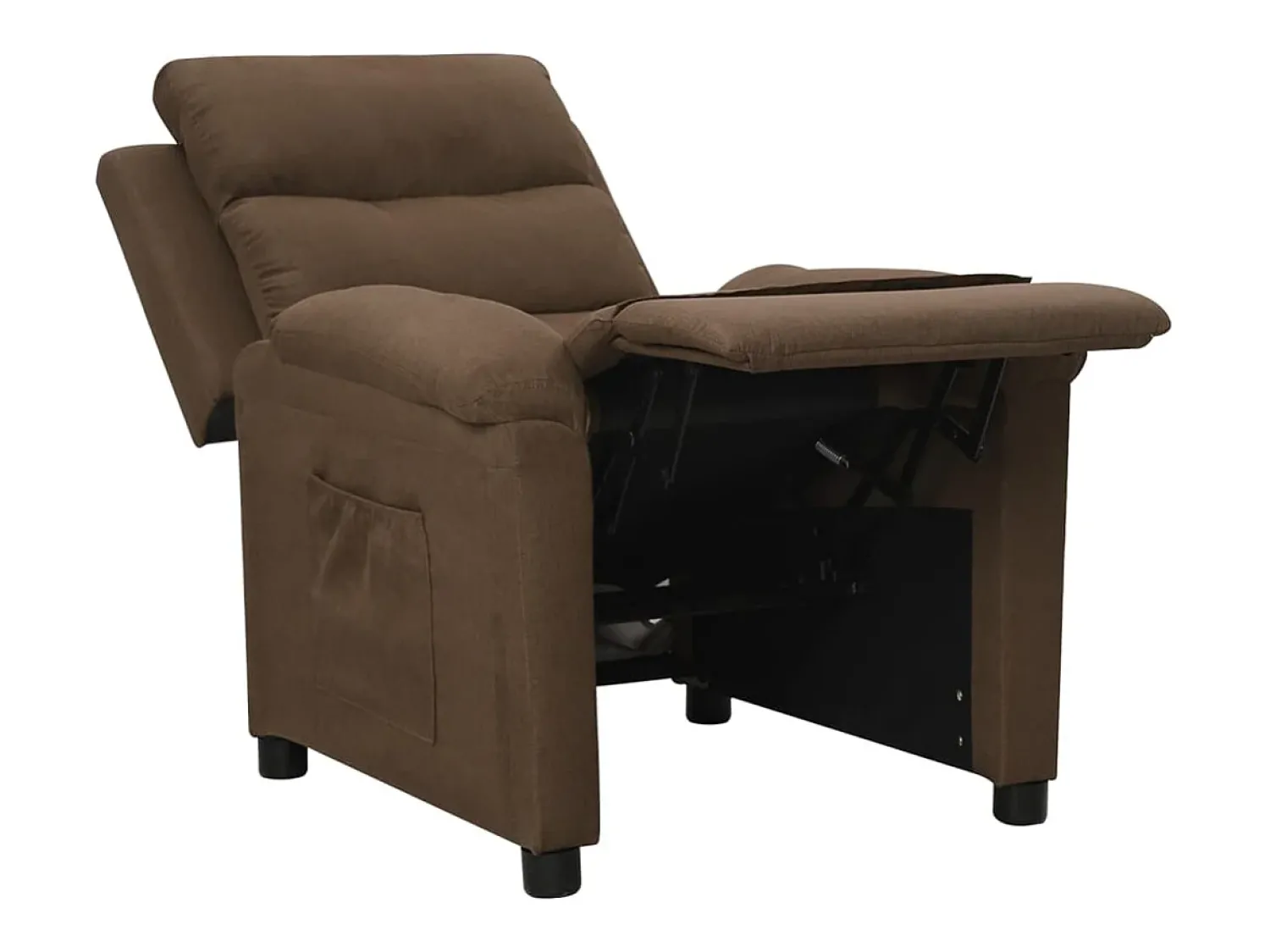Outlet Poltrona | Cadeira Relax | Cadeira reclinável tecido SHL67488 Castanho