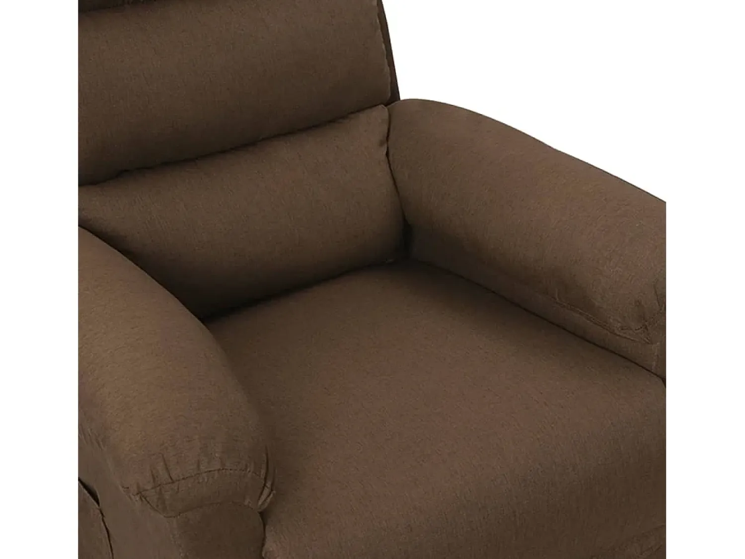 Outlet Poltrona | Cadeira Relax | Cadeira reclinável tecido SHL67488 Castanho