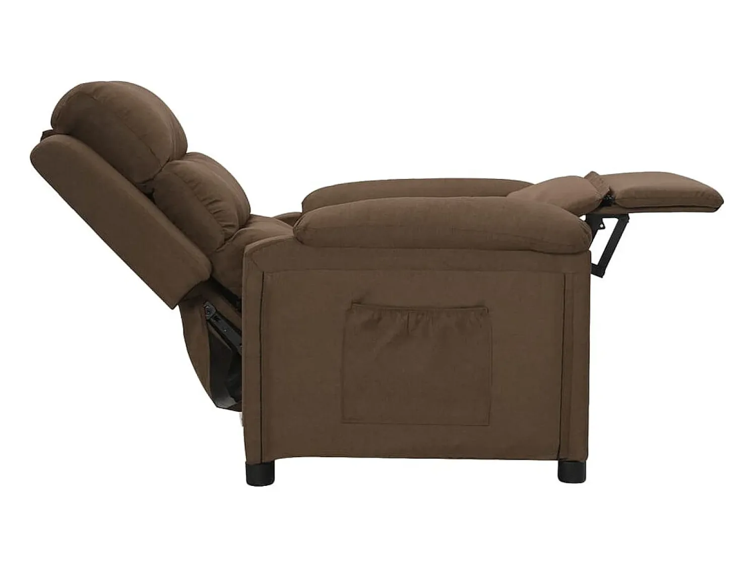 Outlet Poltrona | Cadeira Relax | Cadeira reclinável tecido SHL67488 Castanho
